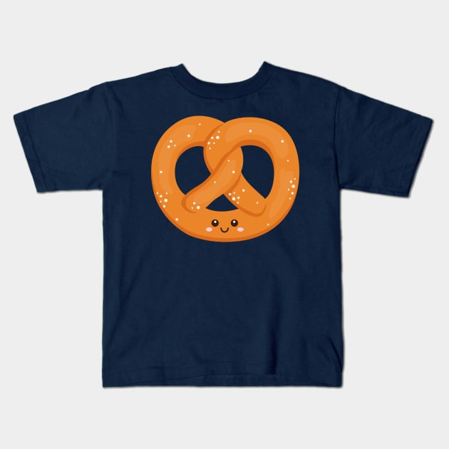 German Pretzel Bavaria Pretzels Brezel Breze Kids T-Shirt by samshirts